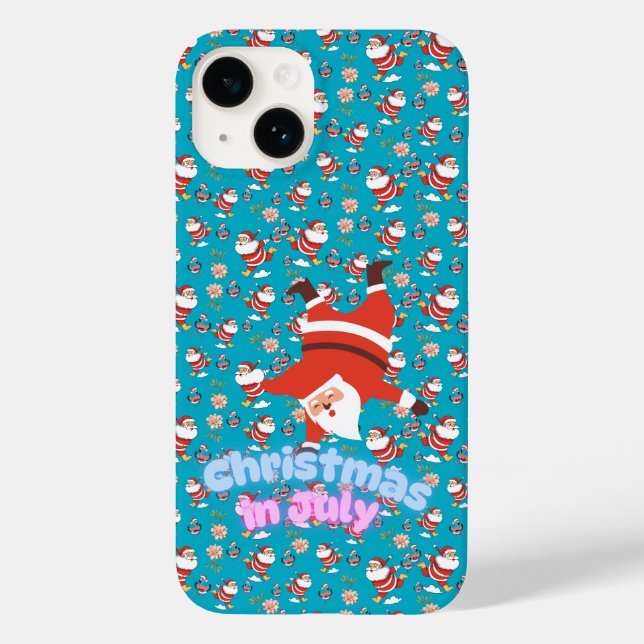 Weihnachten im Juli Funny Santa Pattern TelefonCas Case-Mate iPhone 14 Hülle (Rückseite)