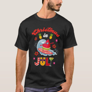 Weihnachten im Juli Funny Santa Summer Beach Vacat T-Shirt