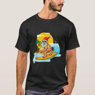 Weihnachten im Juli Funny Santa SurfSummer Aloha T-Shirt