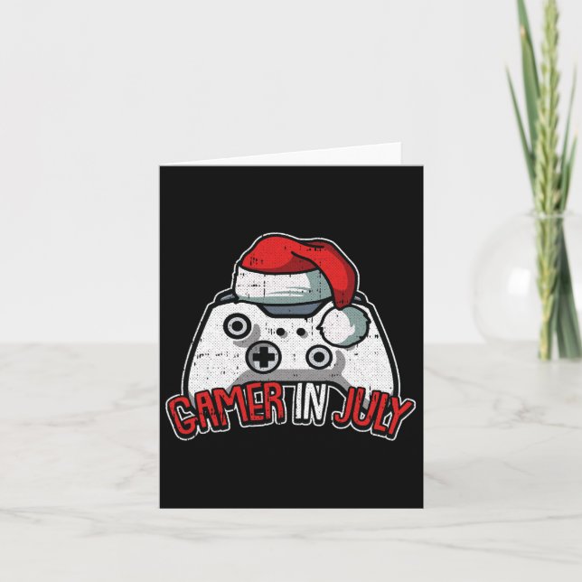 Weihnachten im Juli Gaming Video-Spiel Control Karte (Vorderseite)