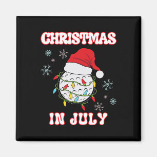 Weihnachten im Juli Golf Fan Xmas Sommer Frauen Mä Magnet