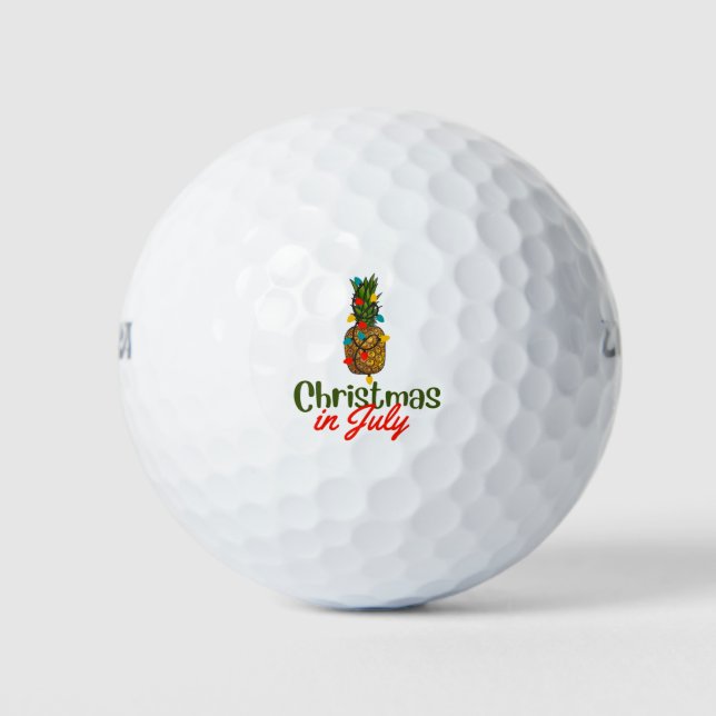 Weihnachten im Juli Golfball (Vorderseite)
