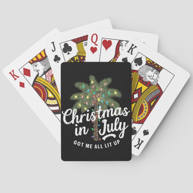 Weihnachten im Juli Got mir alles auf Spielkarten (Rückseite)