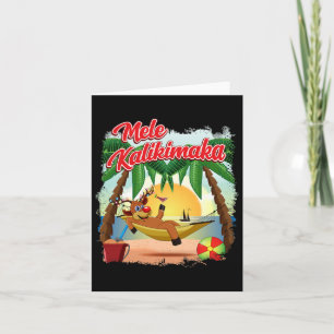 Weihnachten im Juli Hawaiian Kids Mele Kalikimaka Karte