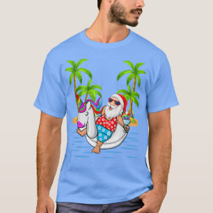 Weihnachten im Juli Hawaiian Weihnachten Surfen Sa T-Shirt