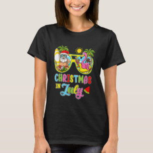 Weihnachten im Juli Hawaiianische Familie Sommerur T-Shirt
