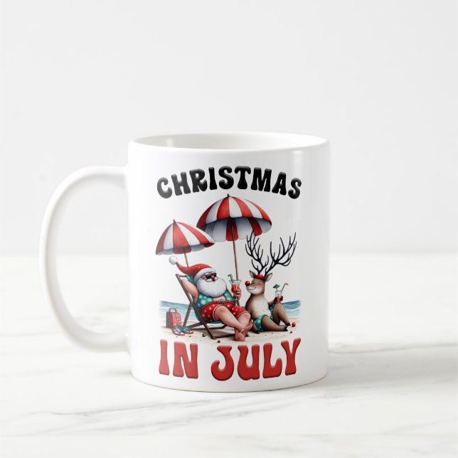 Weihnachten im Juli Kaffeetasse (Links)