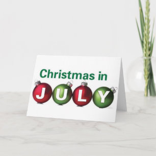 Weihnachten im Juli Karte