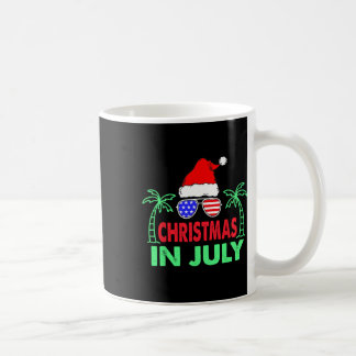 Weihnachten im Juli Lustiger 4. Juli Strand Sommer Kaffeetasse
