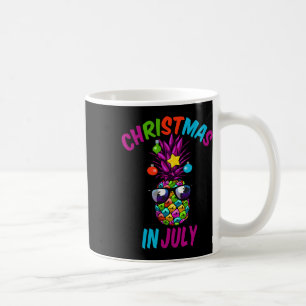 Weihnachten im Juli Lustiger Ananas Sommer Xmas Ge Kaffeetasse