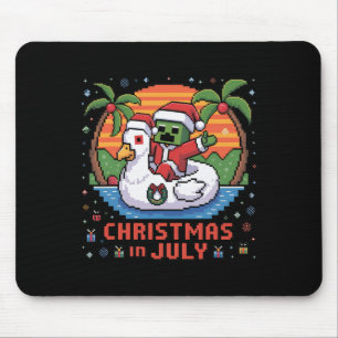 Weihnachten im Juli Lustiger Santa Zombie Huhn Pix Mousepad