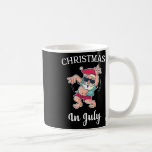 Weihnachten im Juli Lustiger Tanzender Weihnachtsm Kaffeetasse