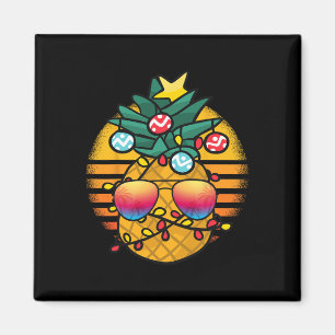Weihnachten im Juli Lustiger Urlaub Ananas 1 Magnet