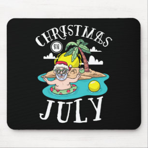 Weihnachten im Juli Lustiger Weihnachtsmann für So Mousepad