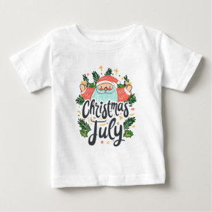 Weihnachten im Juli Lustiges und Festliches Santa- Baby T-shirt
