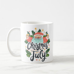 Weihnachten im Juli Lustiges und Festliches Santa- Kaffeetasse