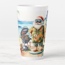 Weihnachten im Juli mit dem Weihnachtsmann am Stra Milchtasse