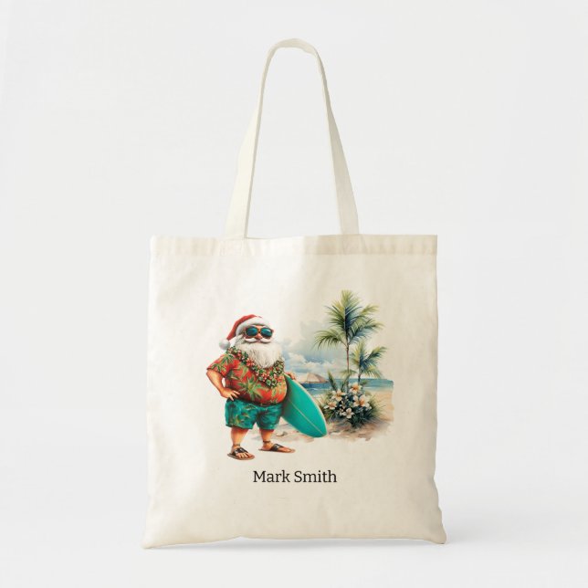 Weihnachten im Juli mit dem Weihnachtsmann am Stra Tragetasche (Vorne)