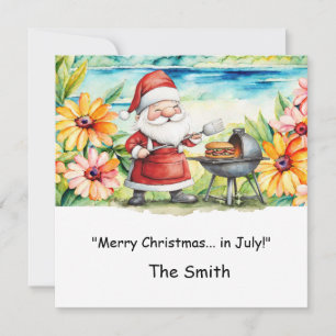 Weihnachten im Juli mit der Weihnachtskarte am Str