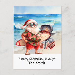 Weihnachten im Juli mit der Weihnachtskarte am Str