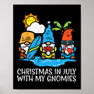 Weihnachten im Juli mit Gnomies Xmas Beach Gnome M Poster