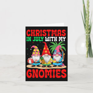Weihnachten im Juli mit meinen Gnomen Feierliche S Karte