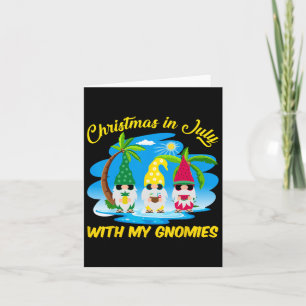 Weihnachten im Juli mit meinen Gnomies Beach Summe Karte
