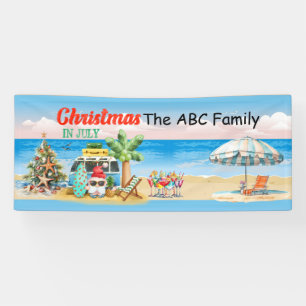 Weihnachten im Juli mit SANTA CLAUS Banner