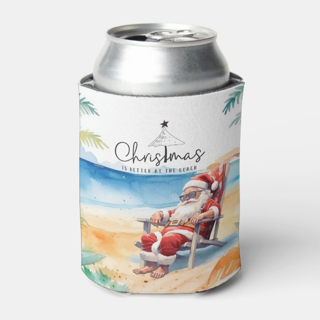 Weihnachten im Juli mit SANTA CLAUS Dosenkühler (Kanne Vorderseite)