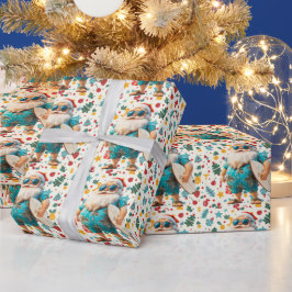 Weihnachten im Juli mit SANTA CLAUS Geschenkpapier