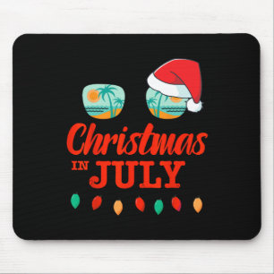 Weihnachten im Juli mit Sonnenuntergang Weihnachts Mousepad