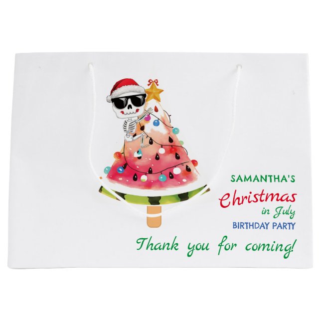 Weihnachten im Juli Naughty oder Nice Kleinkind Ge Große Geschenktüte (Vorderseite)