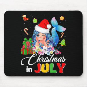 Weihnachten im Juli Niedlich Anime Mermaid Weihnac Mousepad