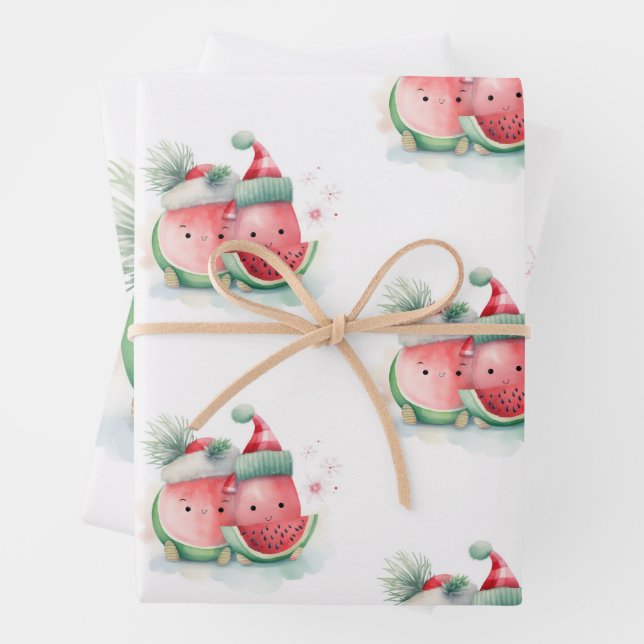 Weihnachten im Juli niedlich Geschenkpapier Set (Beispiel)