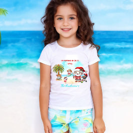 Weihnachten im Juli Niedlich Santa Tropical Summer T-Shirt