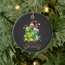 Weihnachten im Juli Niedlicher Santa Frogs Squad T