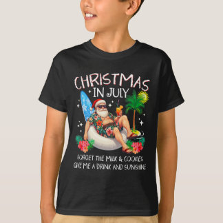 Weihnachten im Juli Palme Baum Strand Sommer Hawai T-Shirt
