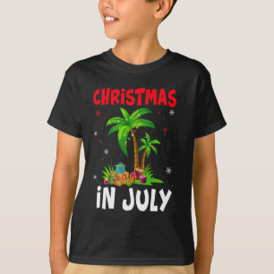 Weihnachten im Juli Palme Xmas Baum Strand Sommer T-Shirt