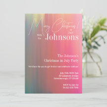 Weihnachten im Juli Party