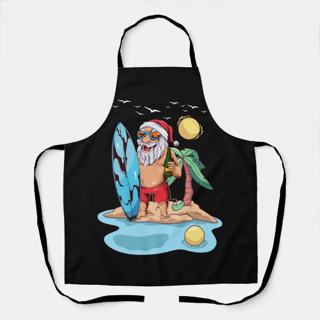 Weihnachten im Juli Party Kostüm Kleidung Santa Su Schürze (Vorderseite)
