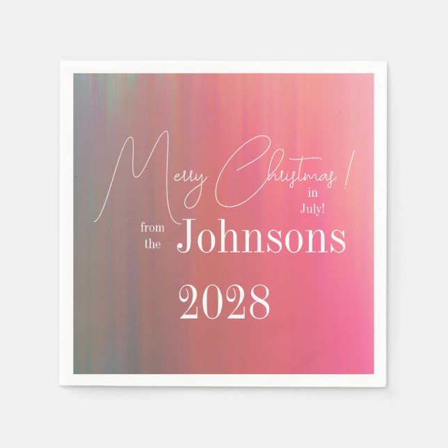 Weihnachten im Juli Party Serviette (Vorderseite)