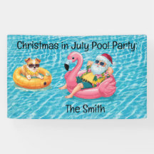 Weihnachten im Juli Pool Party
