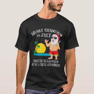 Weihnachten im Juli Pool Party Santa Men Women Vac T-Shirt