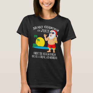 Weihnachten im Juli Pool Party Santa Men Women Vac T-Shirt
