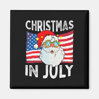 Weihnachten im Juli Retro Hipster Lustiger Weihnac Magnet