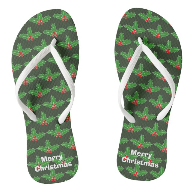 Weihnachten im Juli Sandwich-Flops Flip Flops (Fußbett)