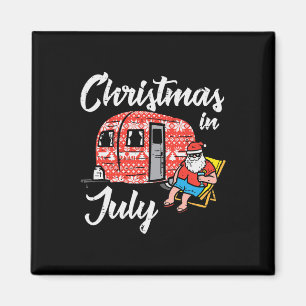 Weihnachten im Juli Santa Camping Lustiges Xmas Mä Magnet