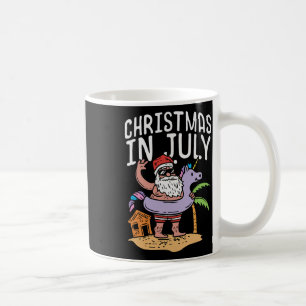 Weihnachten im Juli Santa Einhorn Floater Lustiger Kaffeetasse