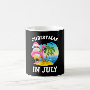 Weihnachten im Juli Santa Flamingo Pool Sommer Kaffeetasse