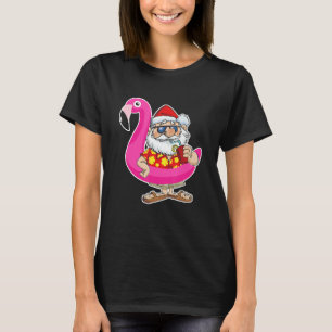 Weihnachten im Juli Santa Hawaii Sonnenbrille Flam T-Shirt